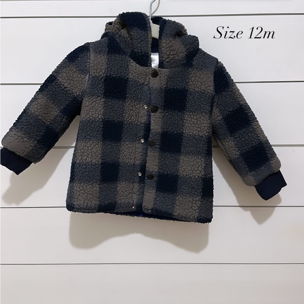 Plaid Sherpa Jacket